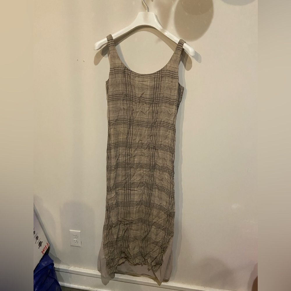Plaid Sleeveless Dress - Picture 1 of 4